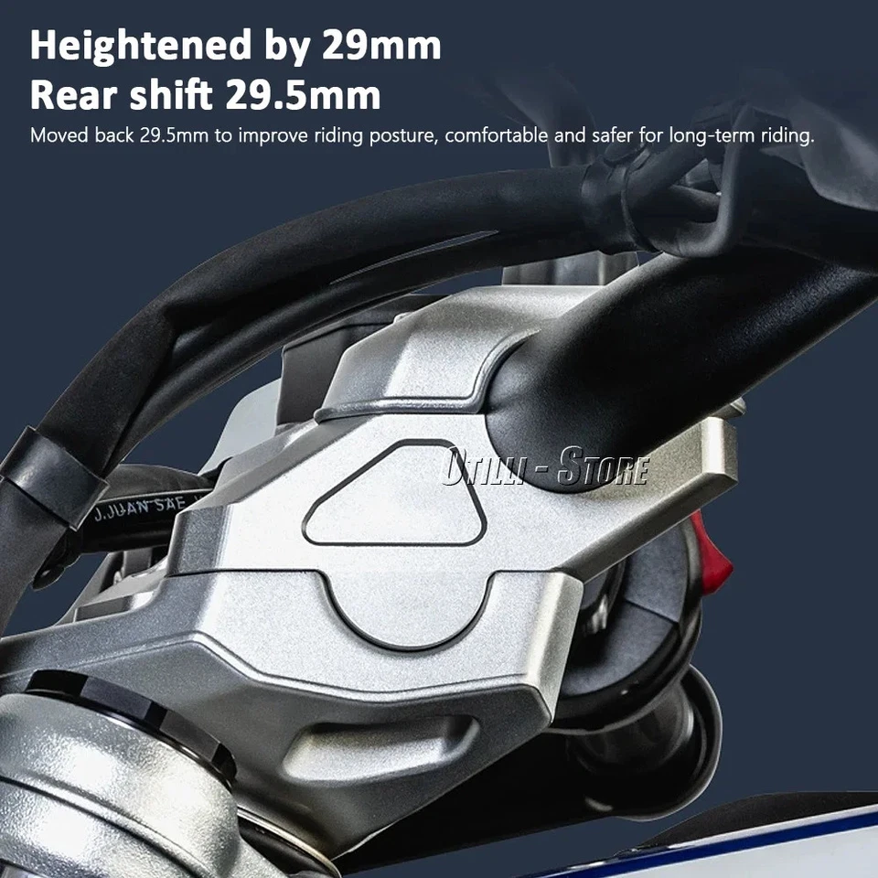 For BMW R1300GS Adv Motorcycle Handlebar Riser Bar Mount Handle Clamp Kit 2023- - Image 4 of 4