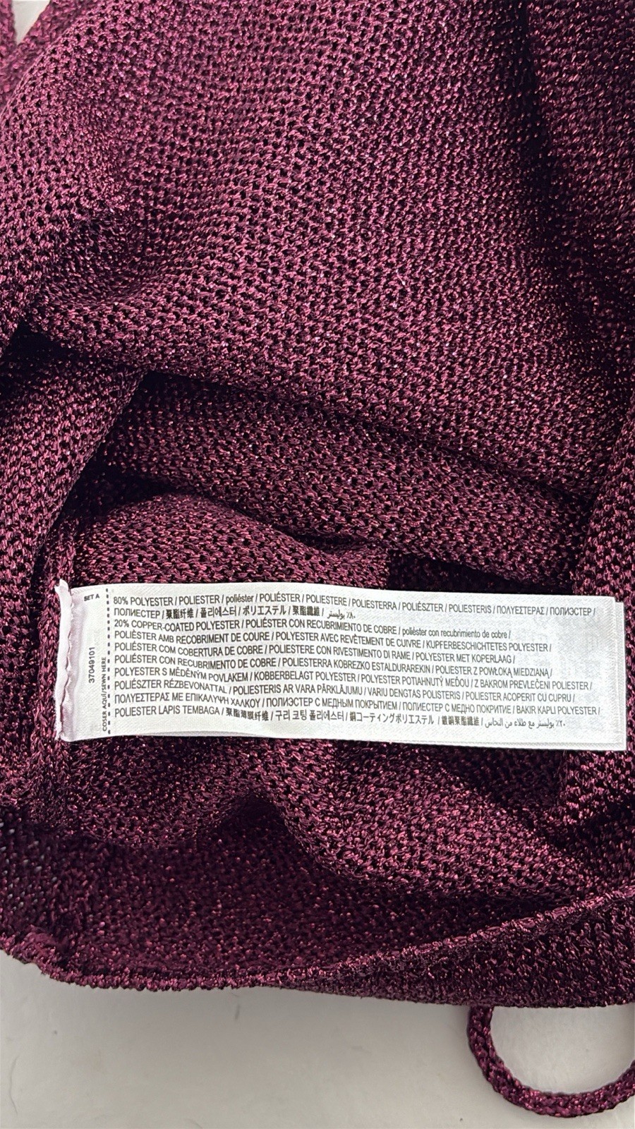 MNG Mango Lurex Cross Back Mini Dress Womens 4 Metallic Pink thumbnail 8