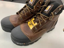 Carhartt Men's SIZE 9.5 Ground Force Peanut Oil Tan Leather Work Boots CME6355