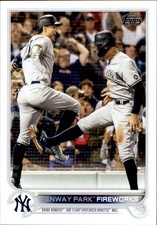 2022 Topps #399 Fenway Park Fireworks Aaron Judge Giancarlo Stanton - BB