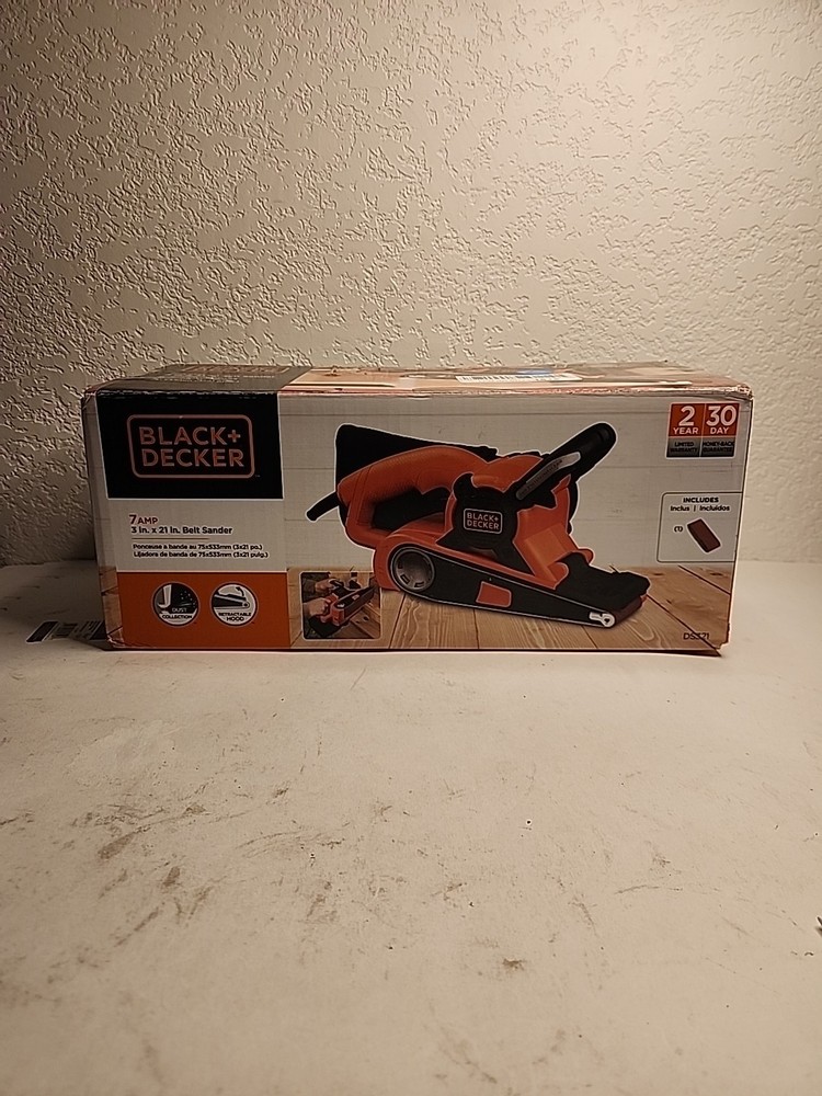 Black+Decker DS321 Dragster 7 Amp 3x21 Inch Belt Sander 120V AC Power Tool