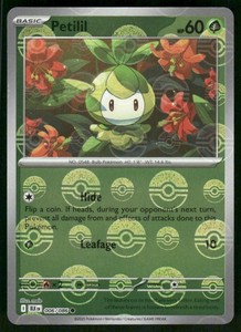 Petilil (Poke Ball Pattern) 006/086 Common Holo NM Pokemon SV: Black Bolt