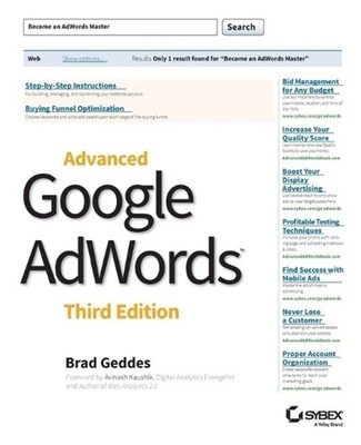 Advanced Google AdWords by Brad Geddes (English) Paperback Book
