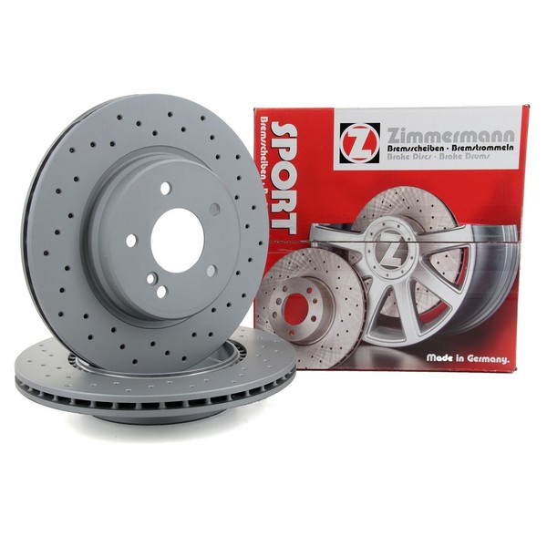 Zimmermann Sport Bremsscheiben Satz FüR Mercedes W202 W203 W210 R170 R171 Hinten-image