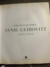 Annie Leibovitz Photographs  1970-1990 1st First Edition Hardcover + Dust Jacket