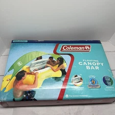 Coleman Inflatable Floating Canopy Bar Cooler Float Drink Holder NEW Vintage
