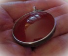Vtg 1976 Eve Alfille Sterling & Stone Carnelian? Necklace Pendant Signed Solari — photo 7