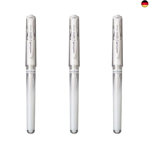 uni-ball Mitsubishi Pencil – 3 Tintenroller, Gel-Tintenroller, Signo Broad, W - Bild 1 von 9