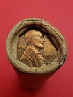 1922-D LINCOLN WHEAT CENT AU 1931D LINCOLN WHEAT PENNY COIN ROLL ENDS BANKROLLED