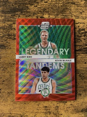 2022 Panini Contenders Optic Red Wave Prizm Larry Bird Kevin McHale HOF Celtics