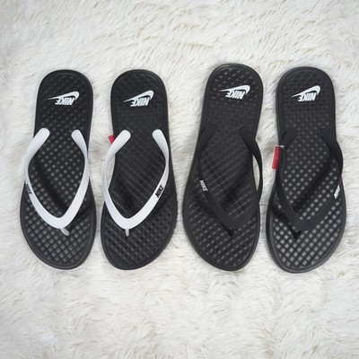 Men's Nike On Deck Flip Flop Sandals Black Black/White Size 13 14 15 CU3958