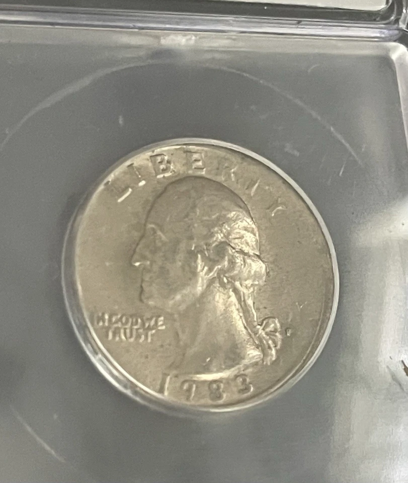 1983 P Quarter Broad Strike Error EF45 - Image 3 of 3