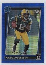 2021 Panini Donruss Optic Rated Rookie Blue Hyper Prizm Amari Rodgers #261 oh4