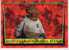 Star Wars Chrome Sapphire RotJ Base Card #124 Military Leader Admiral Ackbar