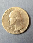 1936 D Silver Quarter in Good Condition