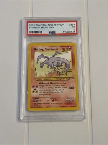 2002 Pokémon Neo Destiny Shining Charizard PSA 5