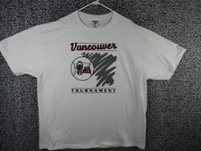 Vintage Vancouver All Star Tournament T-Shirt White XL Jerzees Made in USA