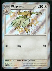 Pidgeotto 197/091 Shiny Rare Paldean Fates