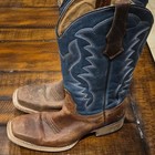 Circle G Women's Brown & Blue Leather Western Cowboy Boots US 4 J7103 — photo 2