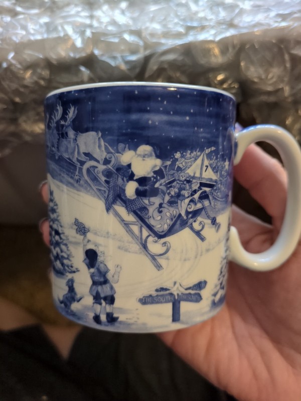 Spode Santa's Big Day Christmas mug. The Off - 4th In Series