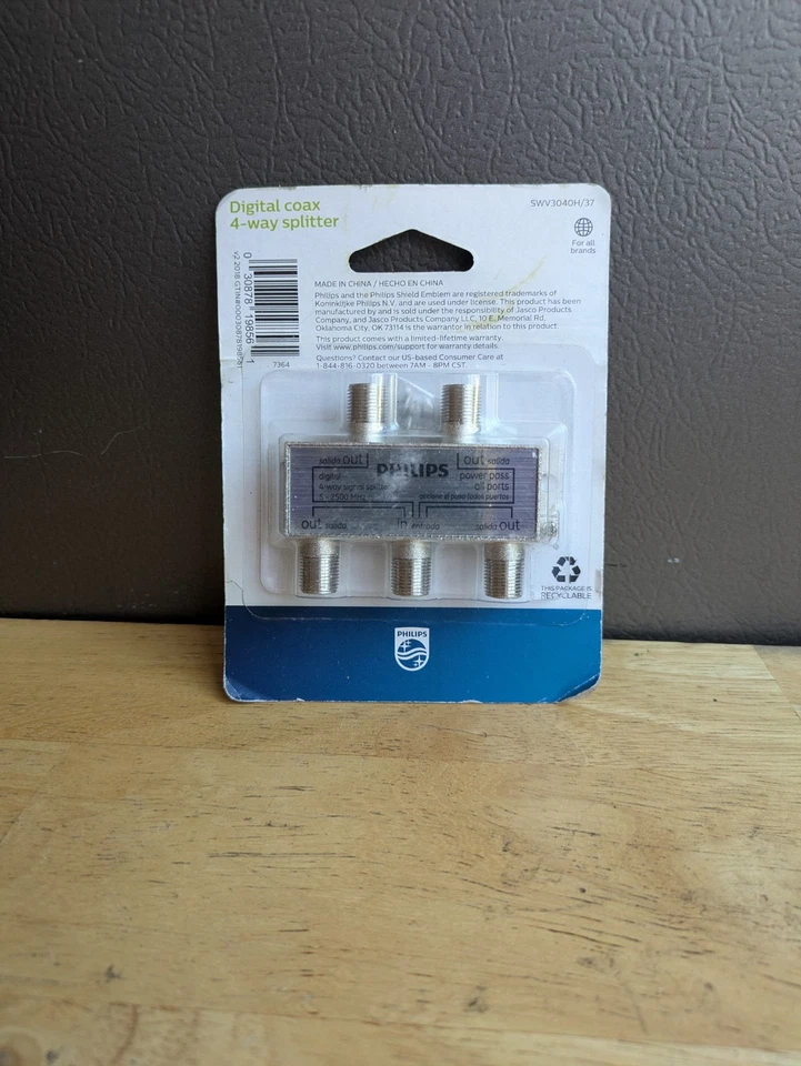Philips Digital Coax 4-Way Splitter - Image 2 of 2