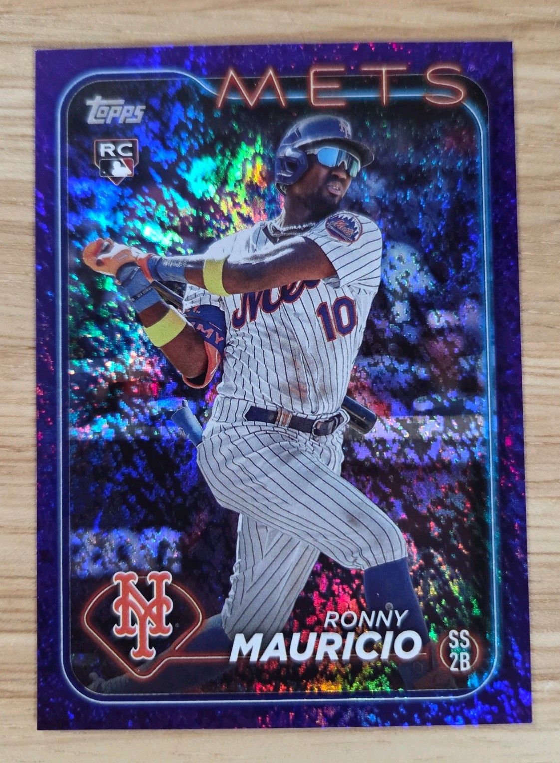 Ronny Mauricio #224 (RC) 2024 Topps Series 1 Purple Holofoil /799
