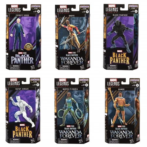 Juego de 6 ondas Marvel Legends 6" Black Panther 2 (Attuma BAF)