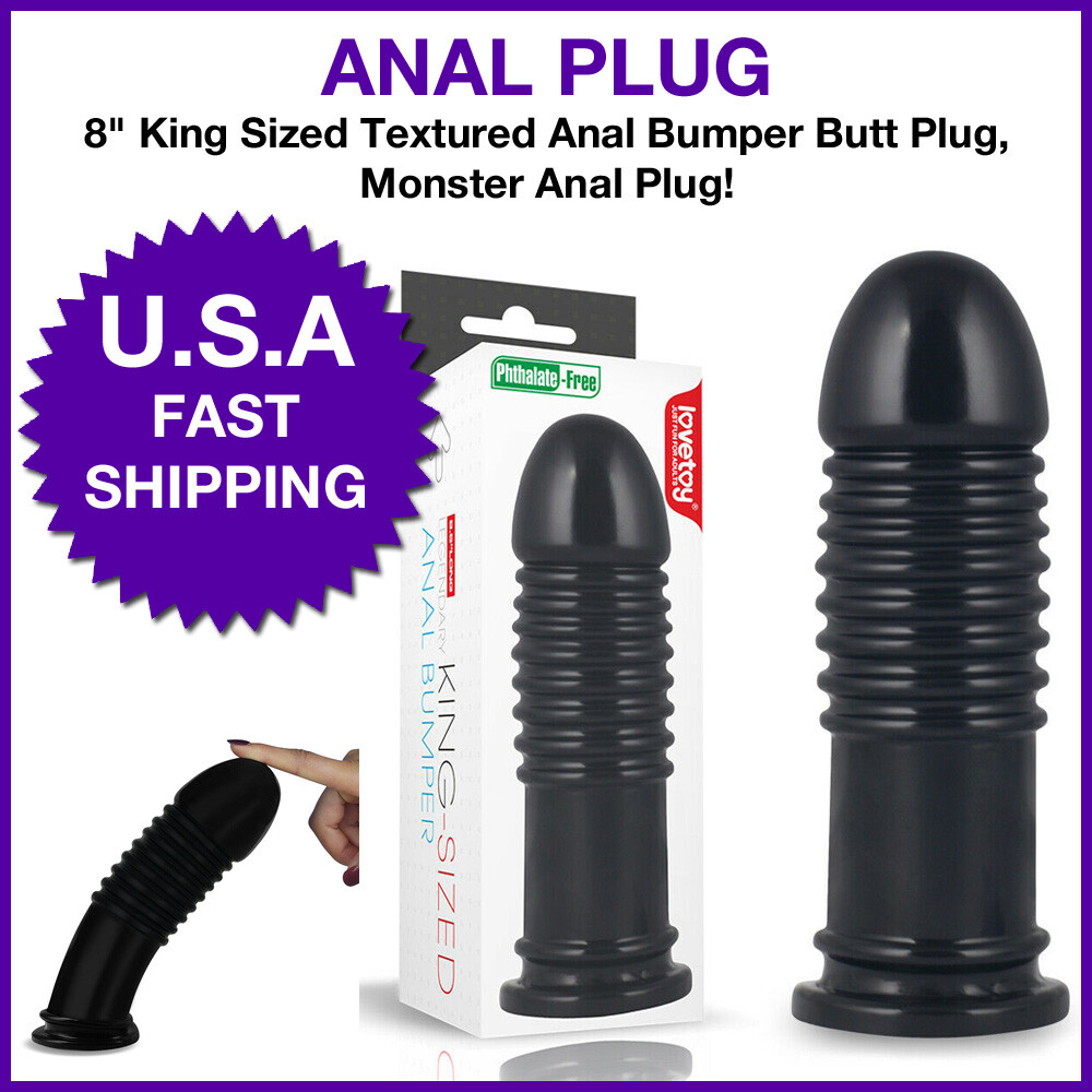 Anal PLUG Male 8" King Sized Anal Bomber w/ Ripples Penis Dildo Butt Plug Beaded | eBay Anal PLUG Male 8" King Sized Anal Bomber w/ Ripples Penis Dildo Butt Plug Beaded | eBay