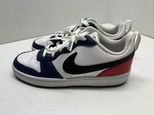 Nike Court Borough Low 2 BG DO7446-101 Kids Casual Shoes White/Obsidian-Red