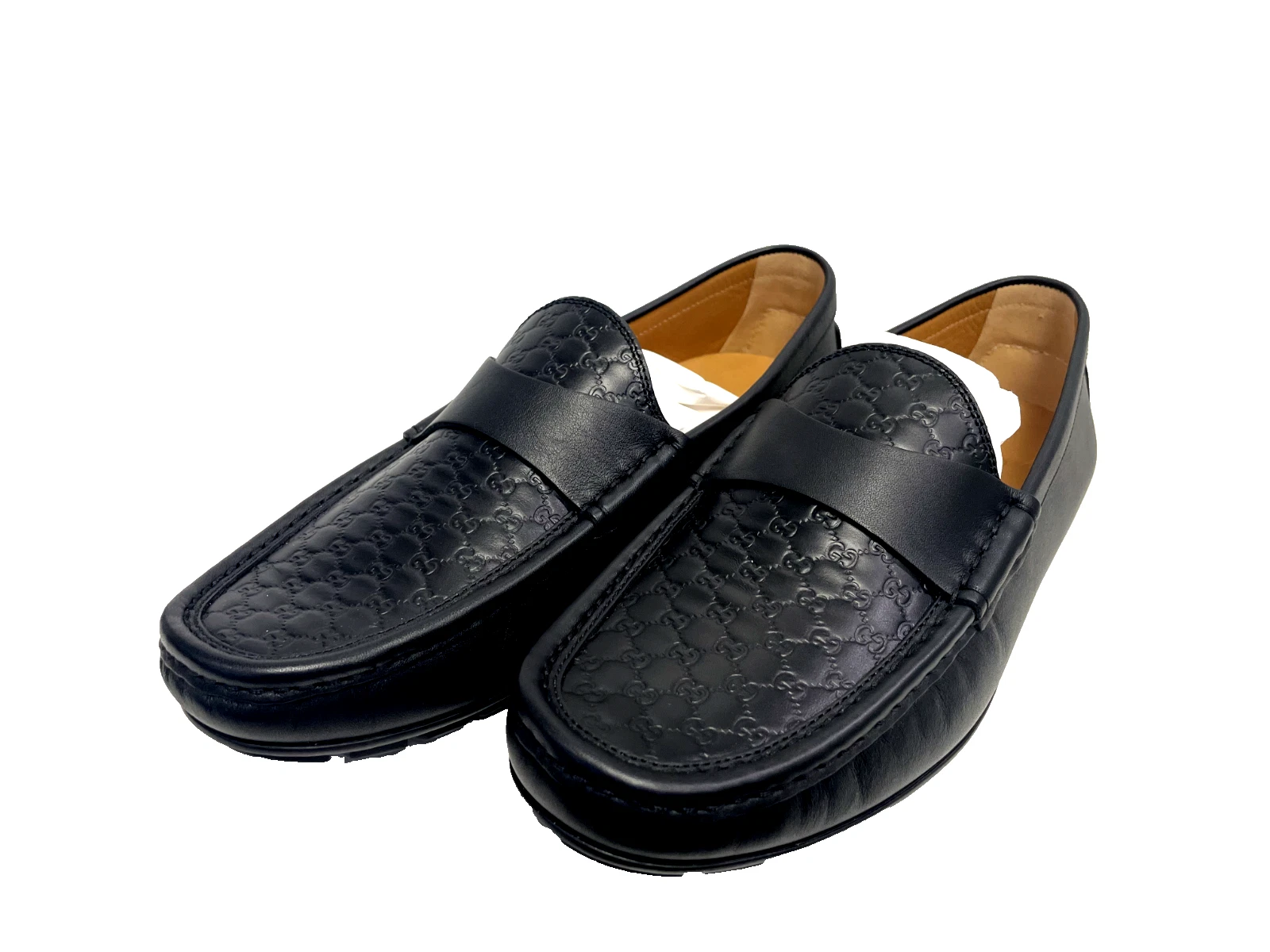 NEUF MOCASSINS EN CUIR HOMME GUCCI MICROGUCCISSIMA CHAUSSURES DE CONDUCTEUR US pointure 7,5