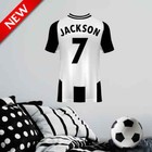 PERSONALISED CUT TO SHAPE FOOTBALL SHIRT WALL STICKERS