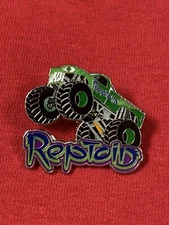 Reptoid Monster Truck collectible lapel pin, tie tack , hatpin museum 4X4