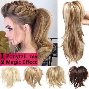 Stylish Ponytail 12 Inch For Human Second Claw On Clip In Hair