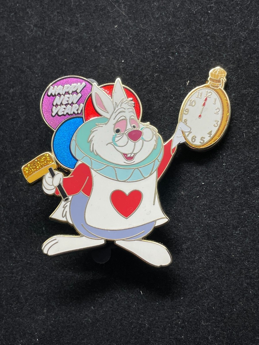 Disney Pin - WDI - Happy New Year White Rabbit from Alice in