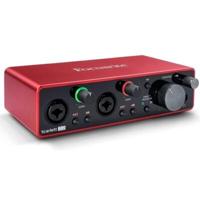 Focusrite Audio Interface 2-in/2-out 24bit/192kHz Scarlett 2i2 3rd
