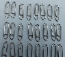 100 New SS Power Clips, Quick Clips, Speed Clips Dredge clip Fishing Snap 125lb 