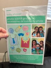 Unique 10ct. Baby Shower Photo Booth Props - Birthday Decoration Picture Party