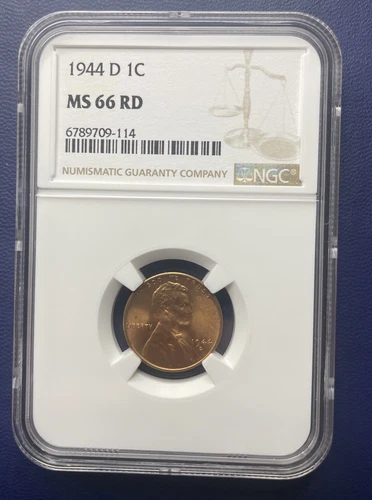 1944 D 1 C MS 66 RD NGC 