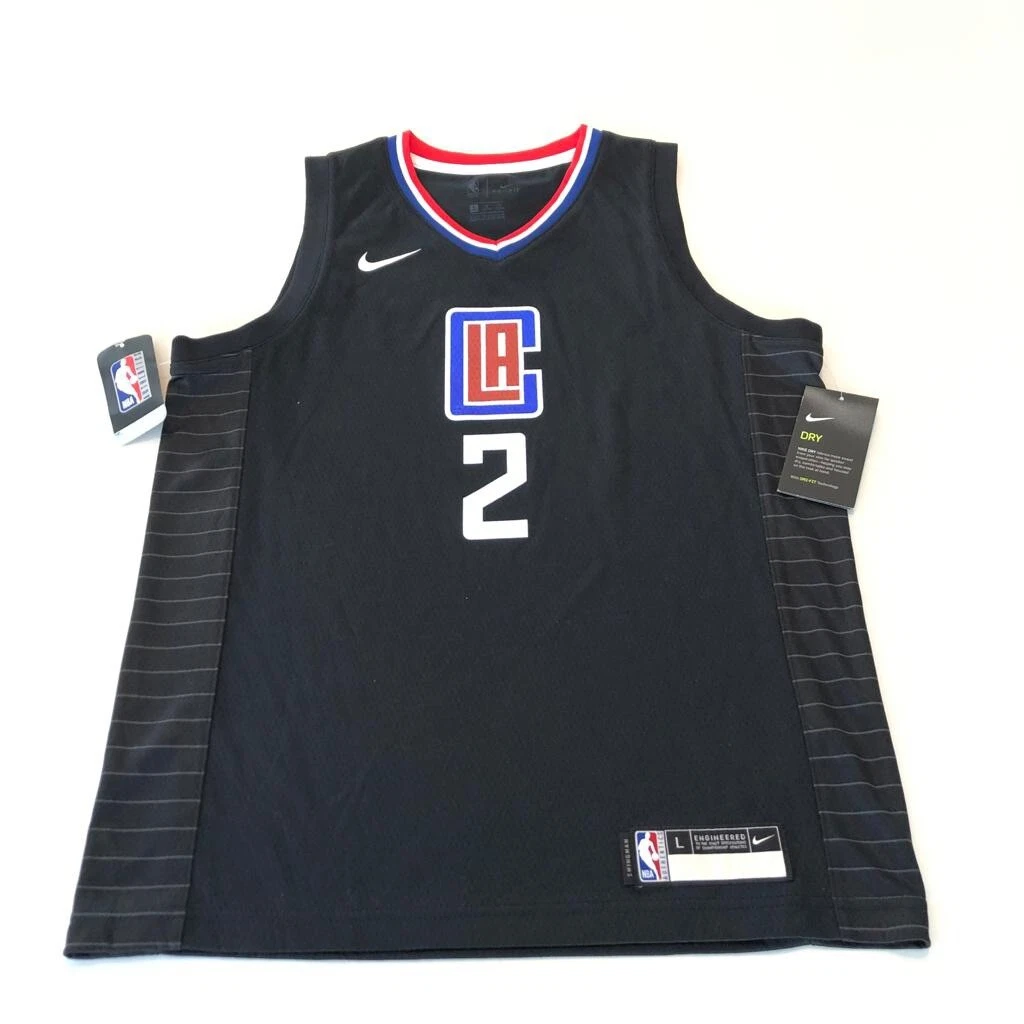 Kawhi Leonard Nike LA Clippers Home LAC Black Jersey Size Youth Large 14/16