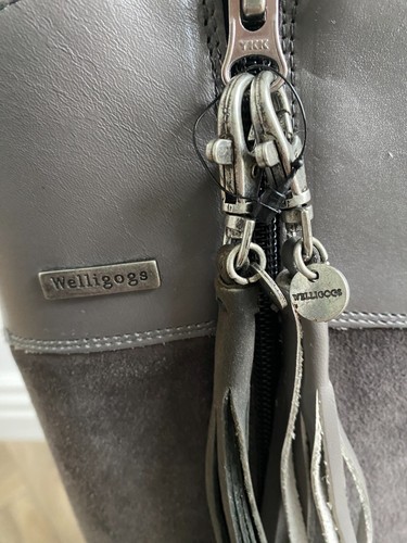 Welligogs Boots Mayfair Suede & Leather Tasselled Spanish Riding Boot EU 38 UK 5 - Picture 9 of 21