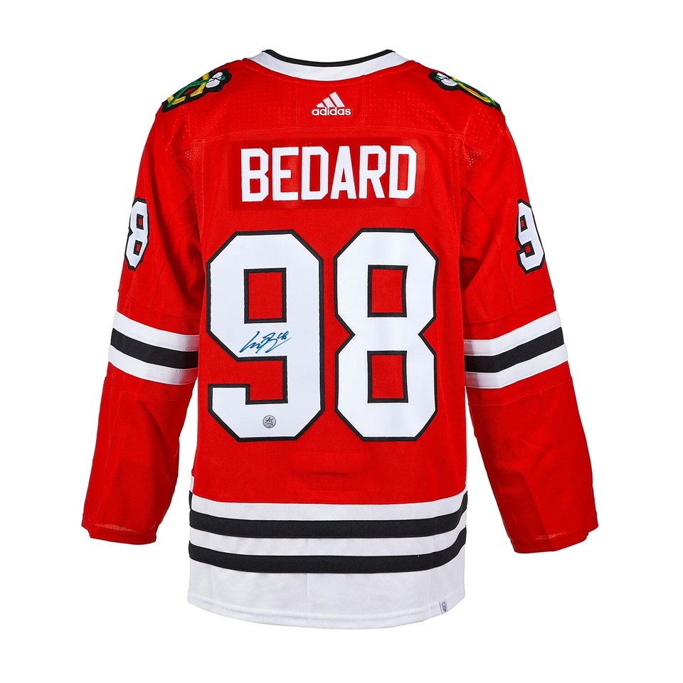 Connor Bedard Autographed Signed Authentic Blackhawks Adidas Jersey AJ