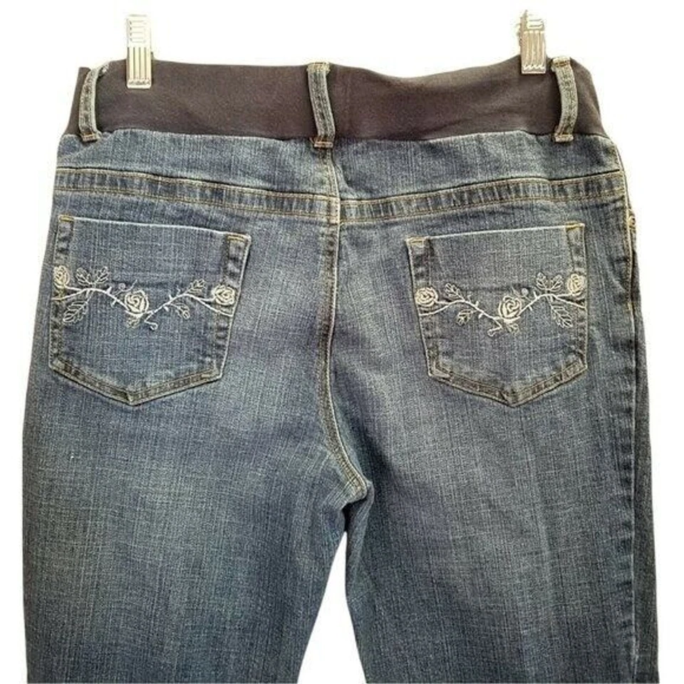 Motherhood Womens Size S Blue  Solid Maternity Jeans - Image 3 of 4
