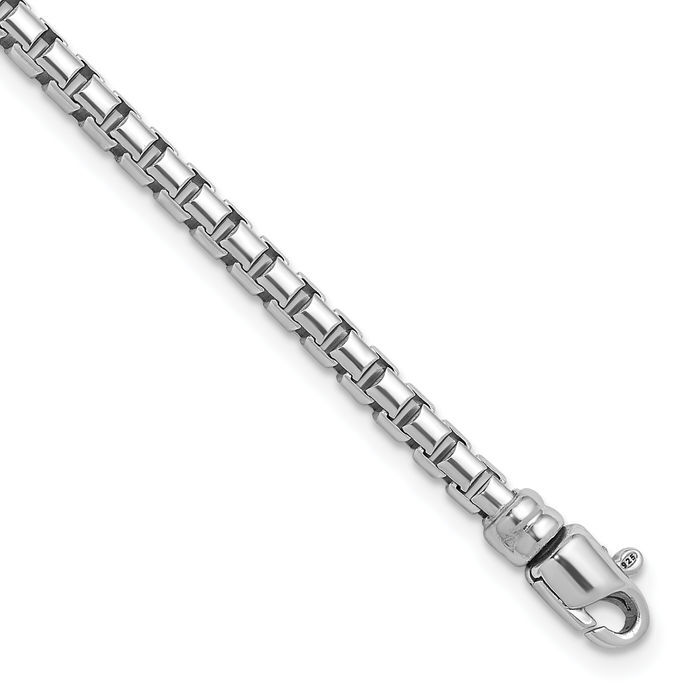 925 Sterling Silver 4mm Box Link Chain Bracelet | eBay