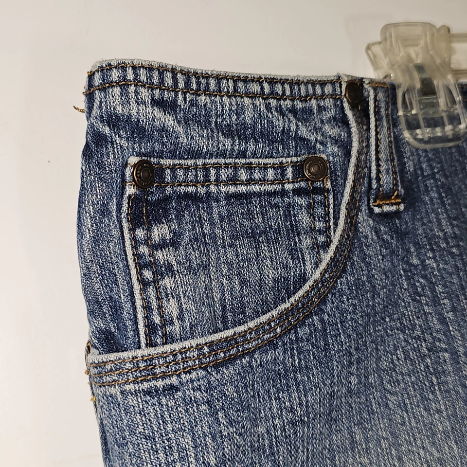 Falda No Boundaries Mujer 20 Azul Denim Jean Hasta la Rodilla Sin Dividir De Colección Y2K Foto 2 de 4