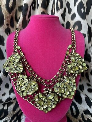 Betsey Johnson Iconic Ombre Rose Crystal Rose Bow Heart Two Layer Necklace NWT