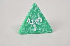 Koplow Games OOP Two Toned Green D4 Polyhedral RPG TTRPG