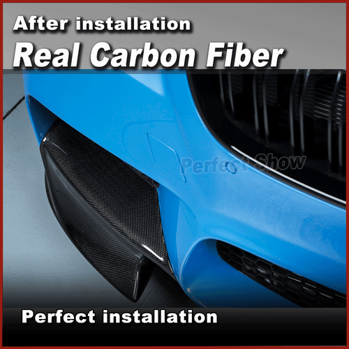 Für BMW 5er F10 M5 11-17 Carbon Front Stoßstange Splitters Flaps Lippe Spoiler - Bild 5 von 10
