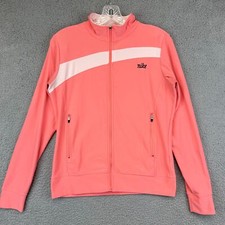 Nike Pink Ladies Full Zip Lightweight Running Jacket Size S