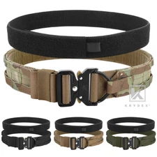 KRYDEX Tactical Belt 1.75 inch Heavy Duty Rigger Belt D-ring Quick Release Nylon