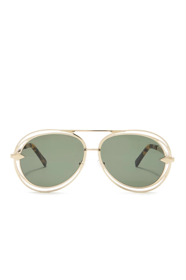Óculos de sol Karen Walker Jacques 57 mm verde dourado 154168 - Imagem 3 de 4